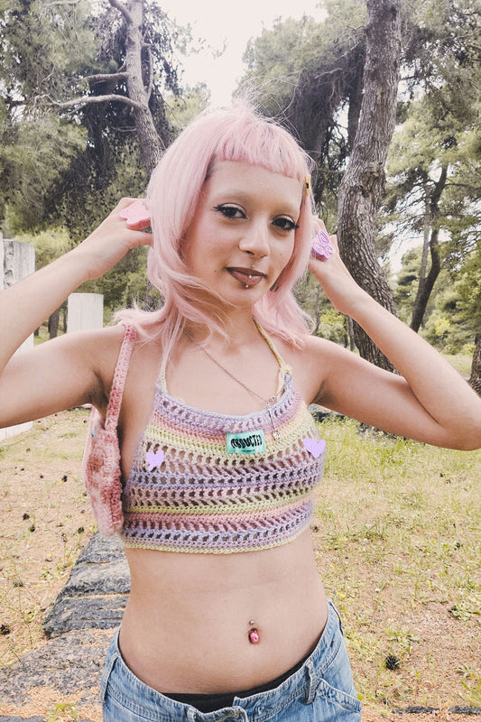 ABDUCTED Candyland Crochet Top