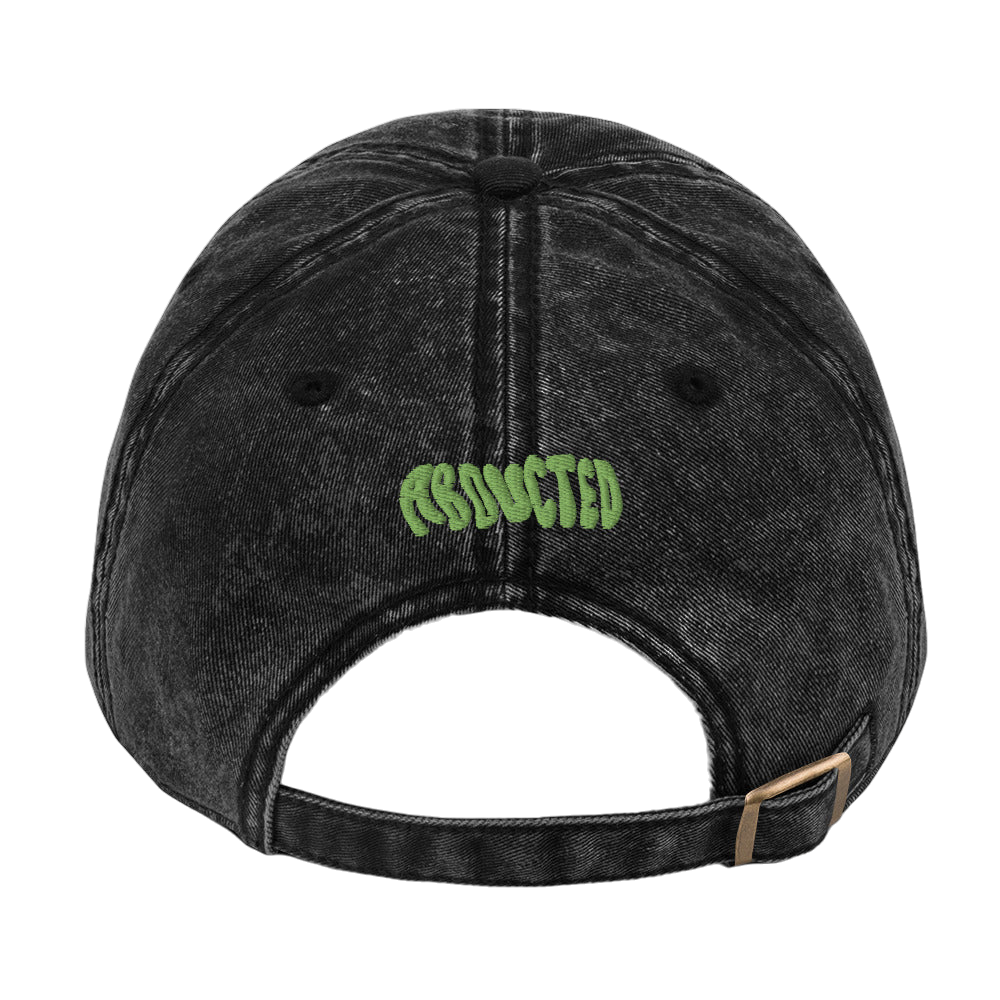ABDUCTED Ghost Bunny Acid-Wash Dad Hat