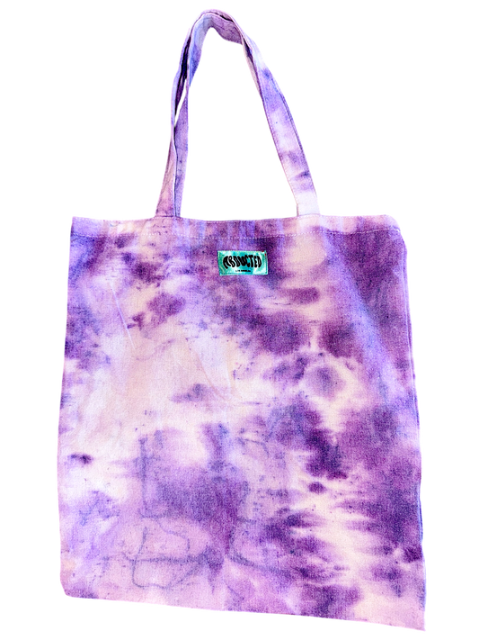 Hand Dyed Canvas Tote - Amethyst