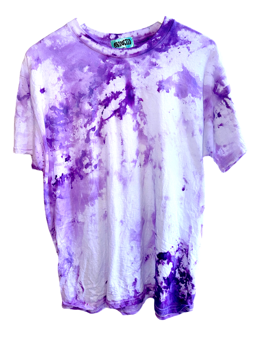Hand-Dyed Cotton Tee - Amethyst