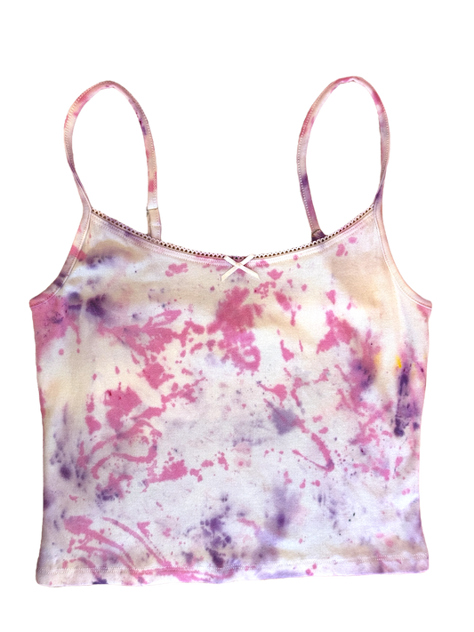 Hand-Dyed Cropped Cami - Gumball