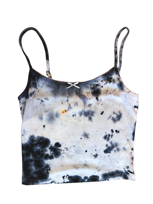 Hand-Dyed Cropped Cami - Stormy