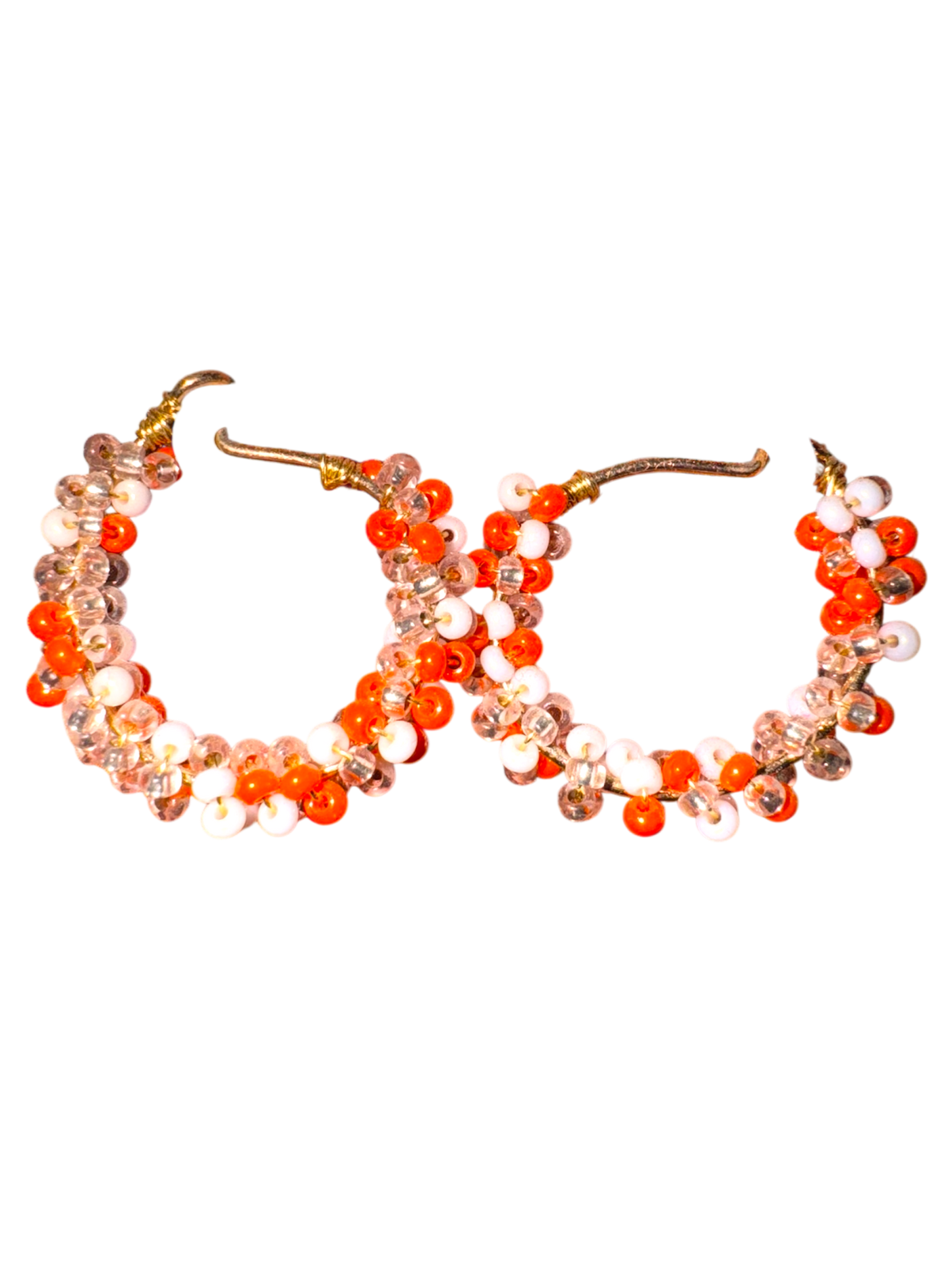 DOLPHIN MOONRISE Beaded Hoops