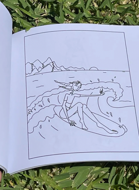 Peachy Kaua'i Coloring Book - Hawaii Girl Art & Fashion
