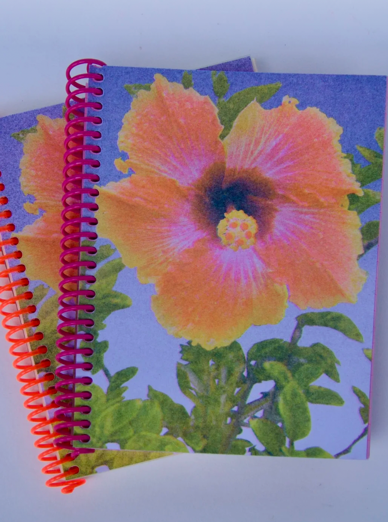Hibiscus Spiral Bound Notebook 5x7 - Pencil Urchin Press