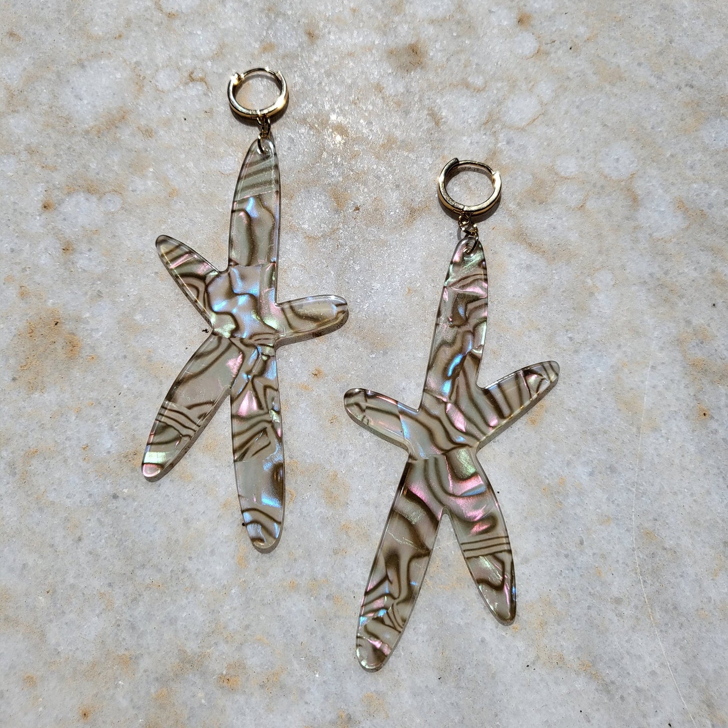 DOLPHIN MOONRISE Mermaid Mega Star Dangles