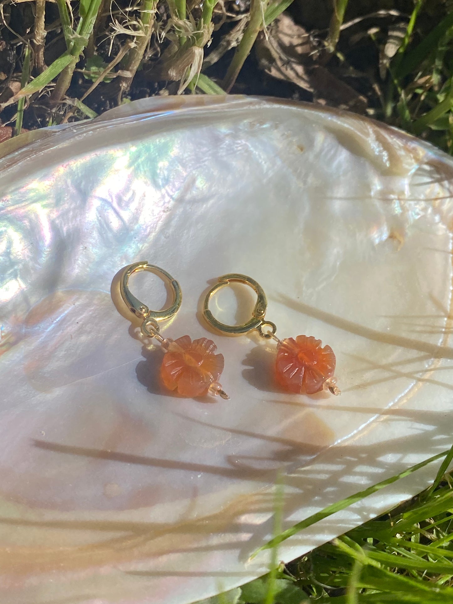 DOLPHIN MOONRISE Sun-Charged Energy Crystal Earrings
