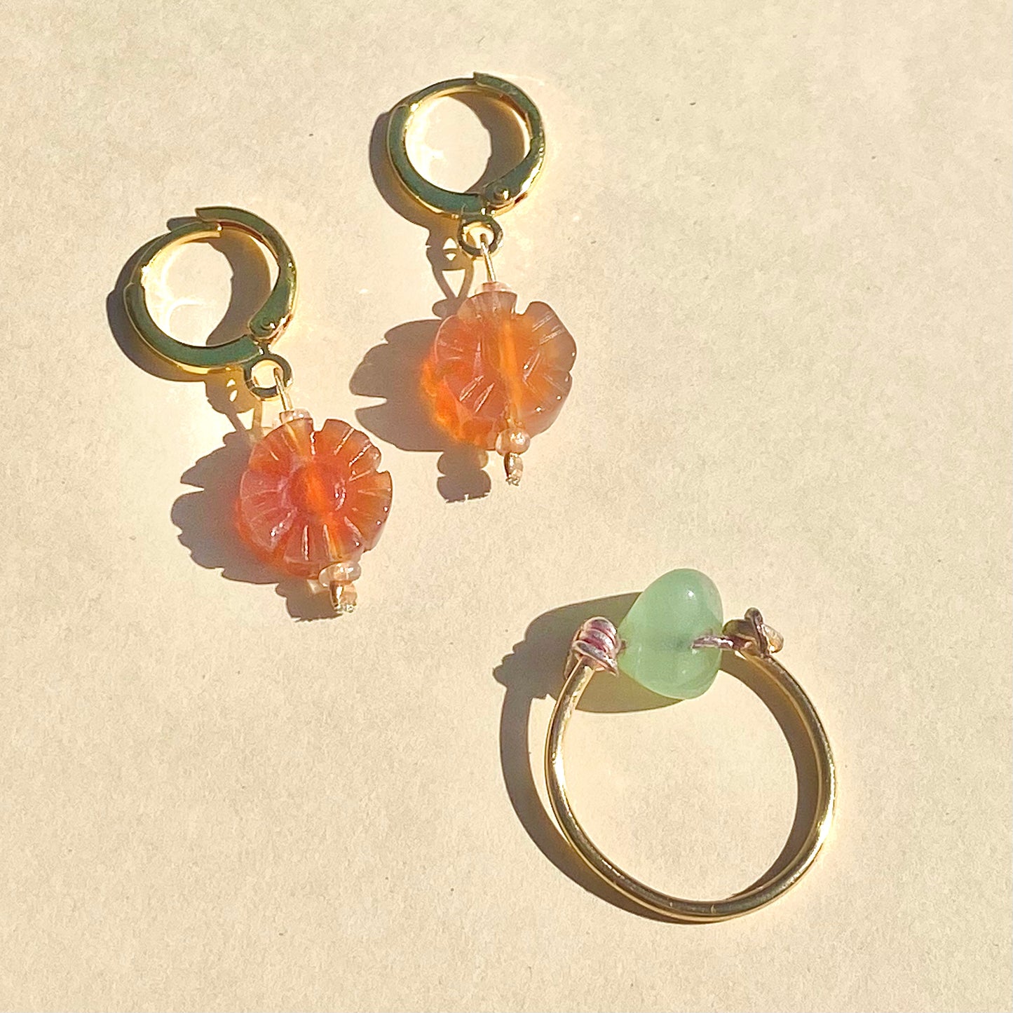 DOLPHIN MOONRISE Sun-Charged Energy Crystal Earrings