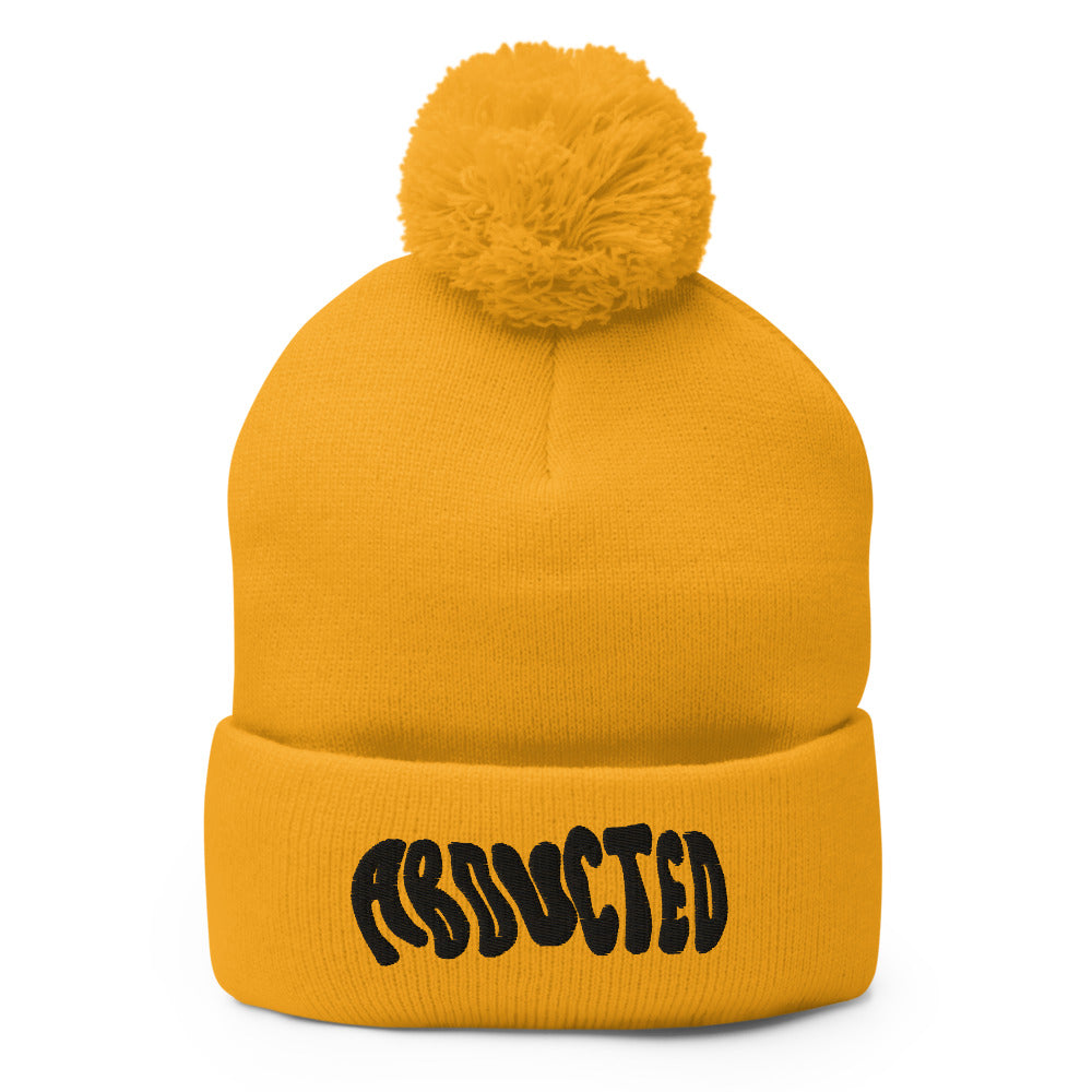 ABDUCTED Yellow Pom-Pom Beanie