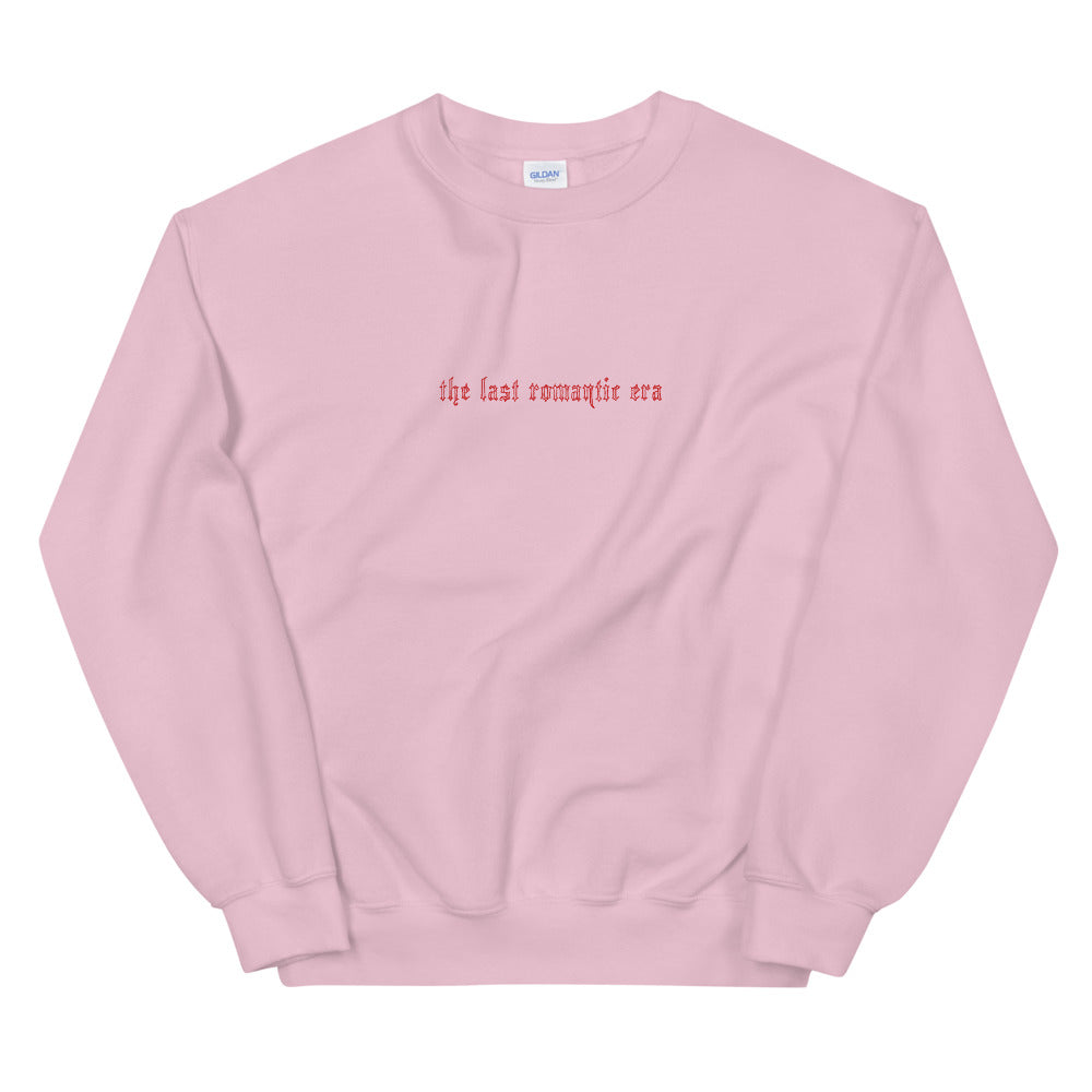 ABDUCTED Last Romantic Era Crewneck Sweater in Pink