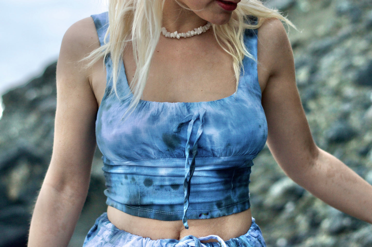 Hand Dyed Cottage Top - Storm