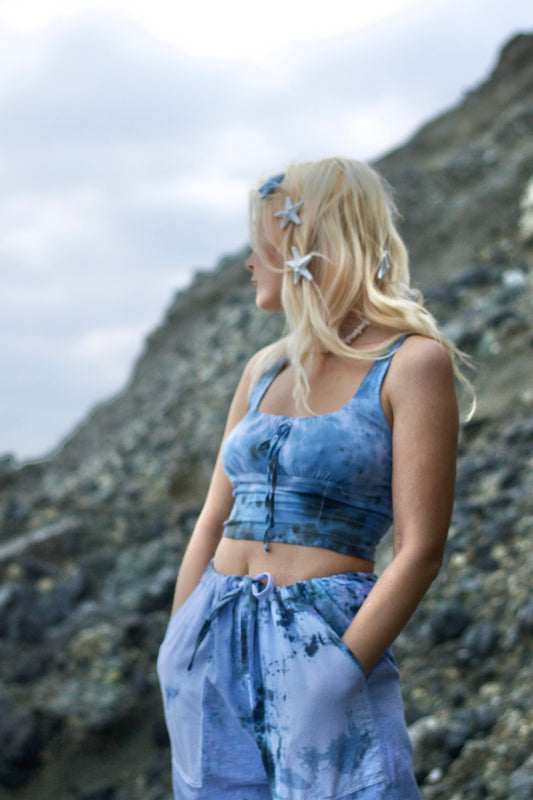 Hand Dyed Cottage Top - Storm
