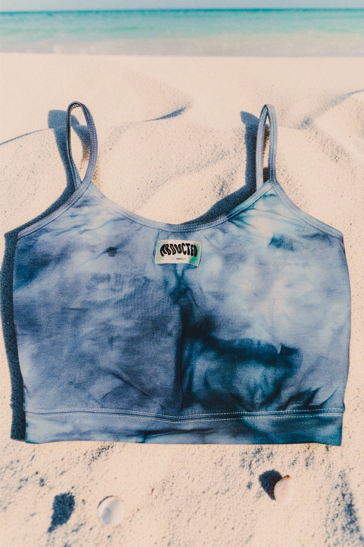 Hand-Dyed Cotton Pilates Top - Indigo