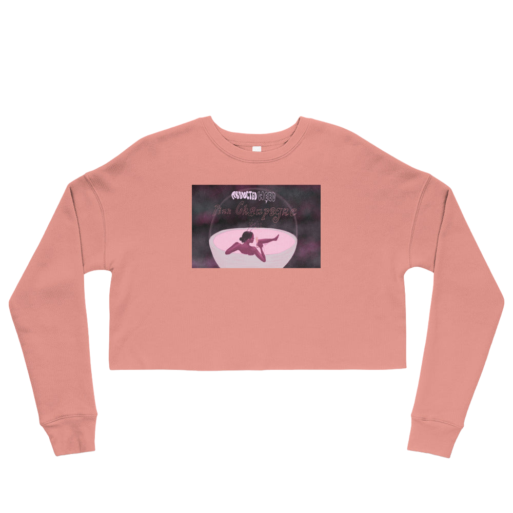 ABDUCTED Pink Champagne Cropped Sweater
