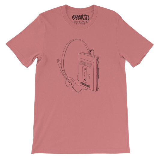 ABDUCTED Walkman Tee in Mauve