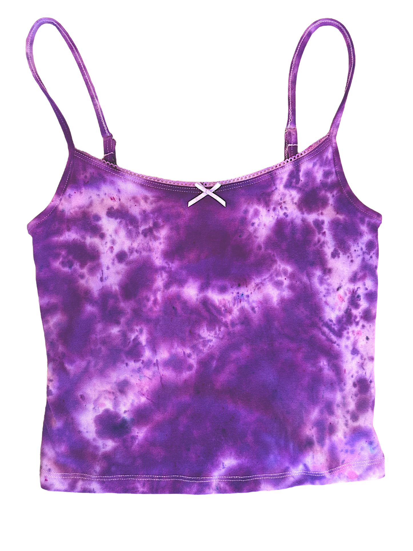 Hand-Dyed Cropped Cami - Amethyst