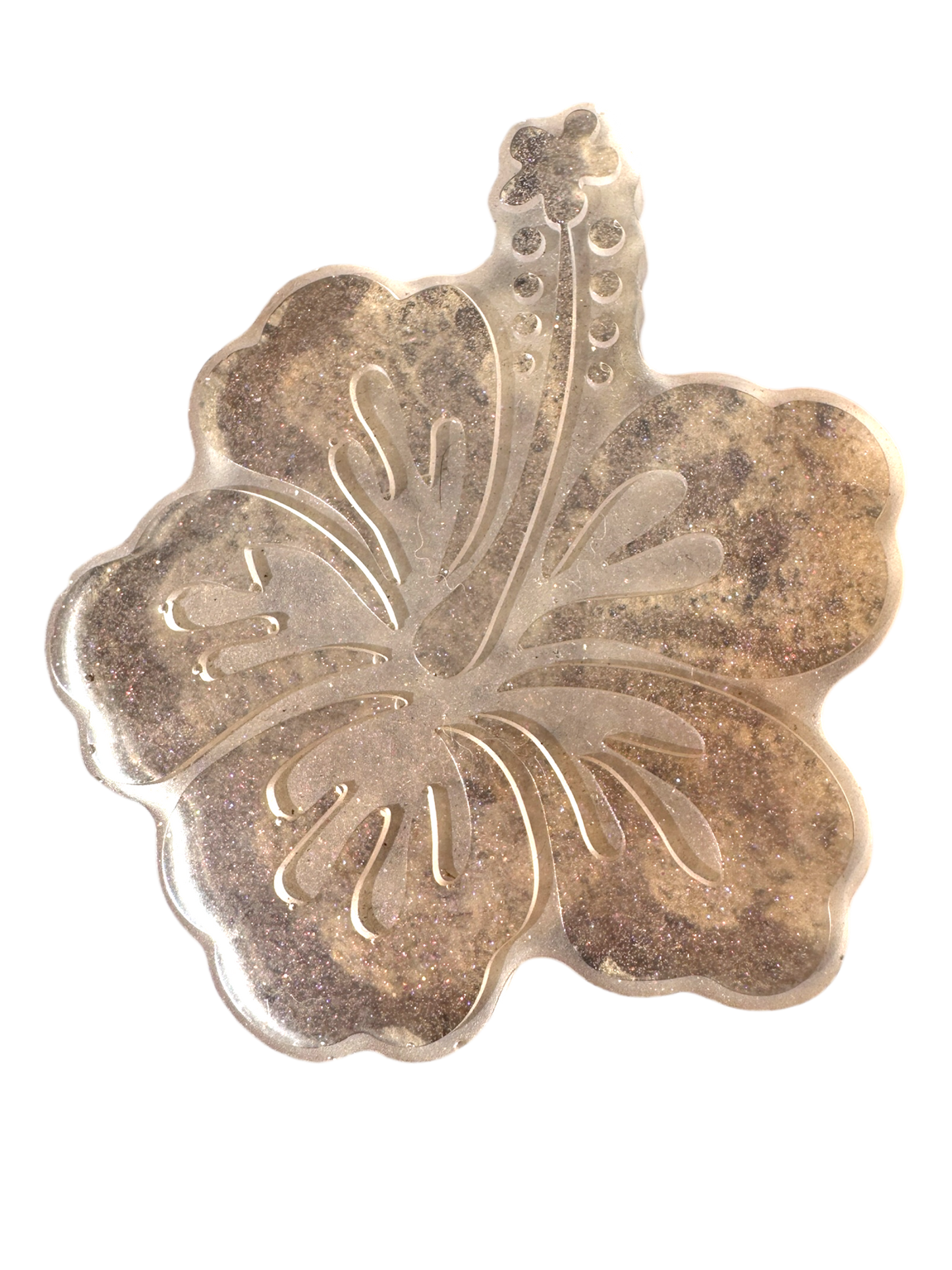 Handmade Hibiscus Coaster - Dust