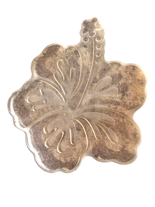 Handmade Hibiscus Coaster - Dust