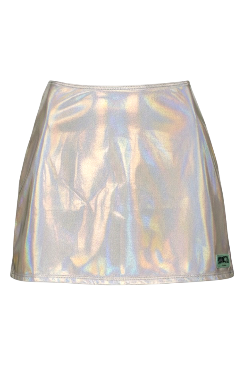 Holographic Mini Skirt