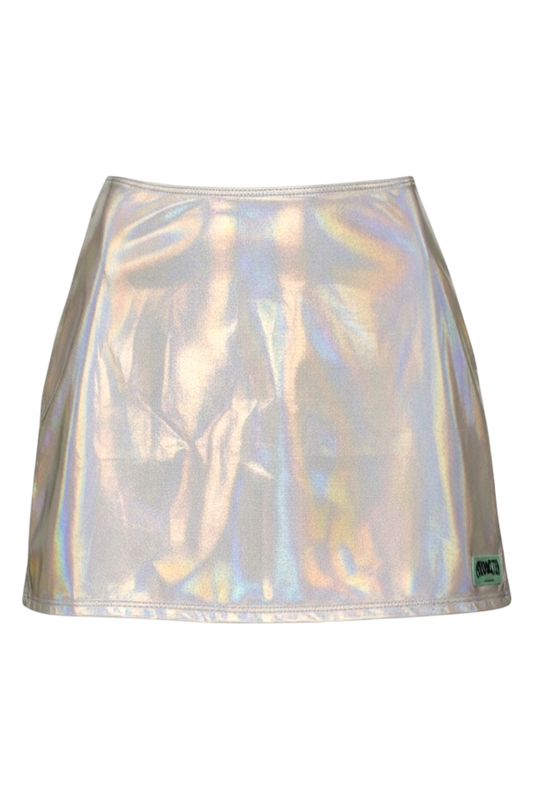 Holographic Mini Skirt