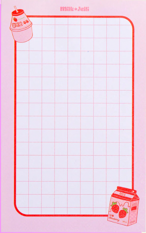 Strawberry Milk Legal Notepad