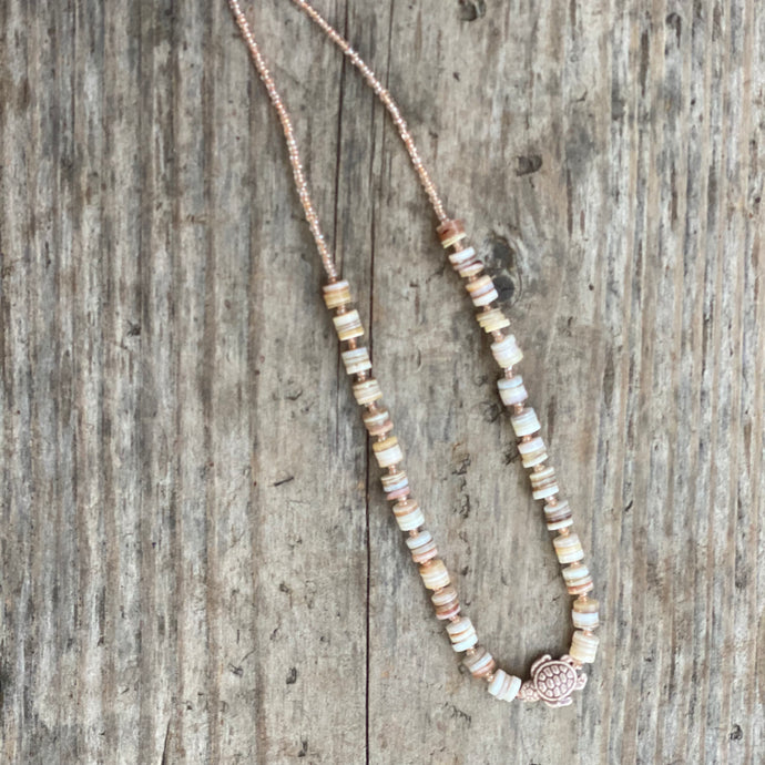 DOLPHIN MOONRISE Sandy Beaches Necklace