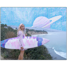 Existentialist Surfergirl Metal Prints