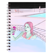SpaceTime Alien Girl Spiral Notebook (Lined or Blank)