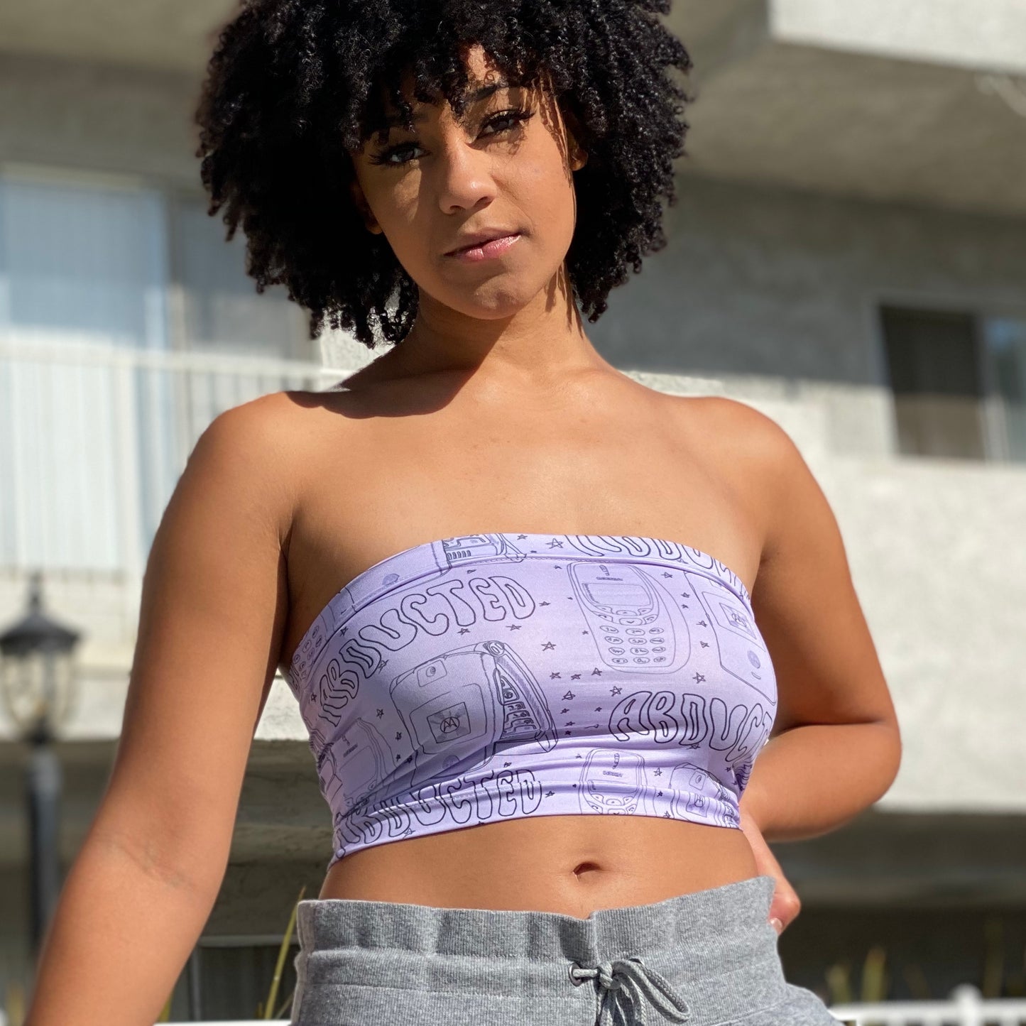ABDUCTED Ancient Technology Tube Top in Lavender *PREORDER*
