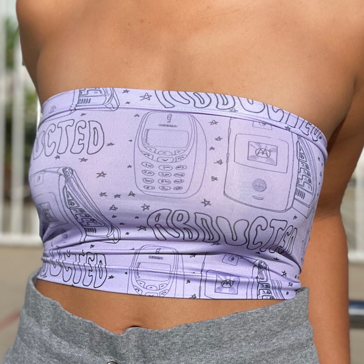 ABDUCTED Ancient Technology Tube Top in Lavender *PREORDER*