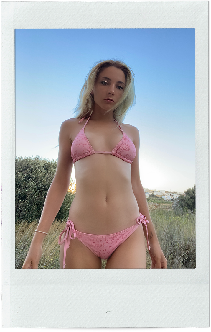 ABDUCTED Pink Player Bikini Bottoms