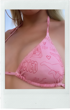 ABDUCTED Pink Player Bikini Top *PREORDER*