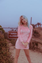 ABDUCTED Pink Player Velvet Mini Dress *PREORDER*