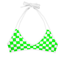 ABDUCTED Reversible Tie Checkered Bikini Top