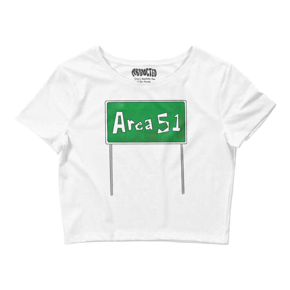 ABDUCTED Area 51 Cropped Tee