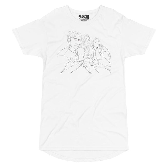 ABDUCTED Eye Dropz Rounded Hem Tee