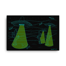 ABDUCTED Space Sombreros Canvas Print