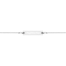 ABDUCTED Sagittarius Engraved Silver Bracelet