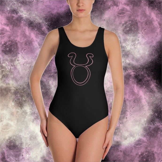 ABDUCTED Taurus Symbol One-Piece Swimsuit