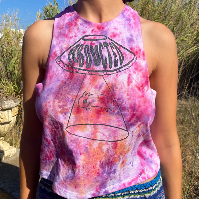 ABDUCTED Cropped Tank in Berry Smoothie